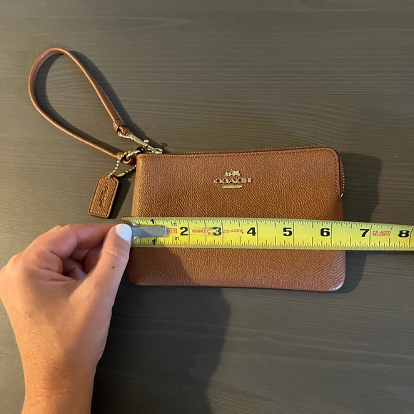 Coach Pebble Leather Wristlet - Picture 8 of 8